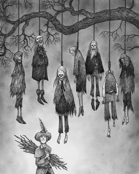 Страшные картины карандашом