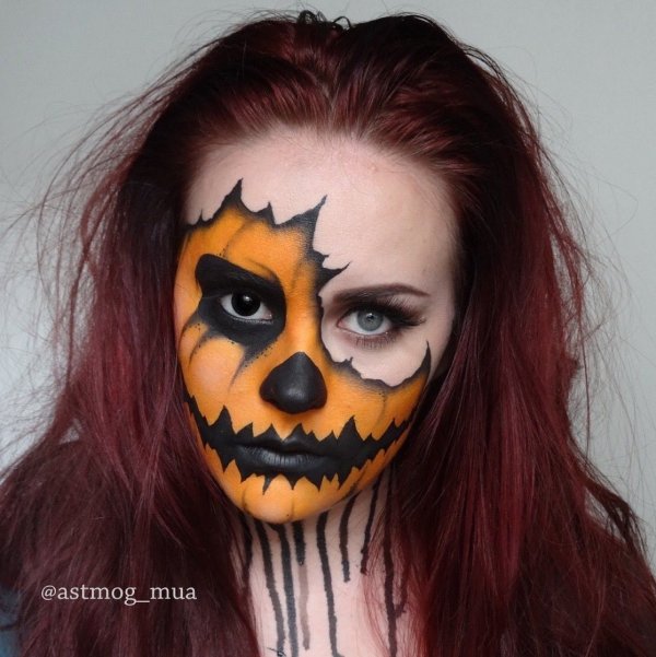 Гримм красками на лице лёгкий