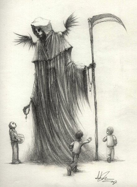 Непонятные рисунки карандашом