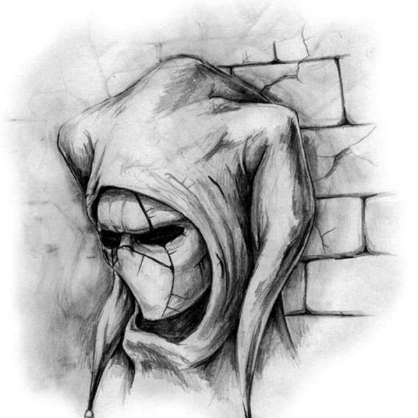 Грустные рисунки в тетради