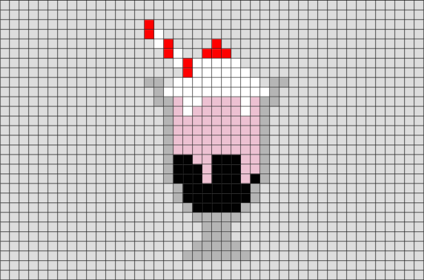 Рисунки по клеточкам страшные