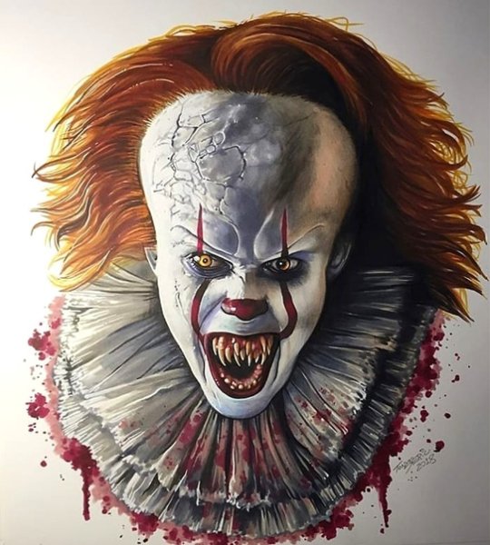 Оно 2 клоун ПЕННИВАЙЗ рисунок