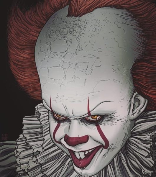 Оно клоун ПЕННИВАЙЗ рисунок