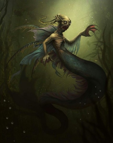 Злая Русалка тату