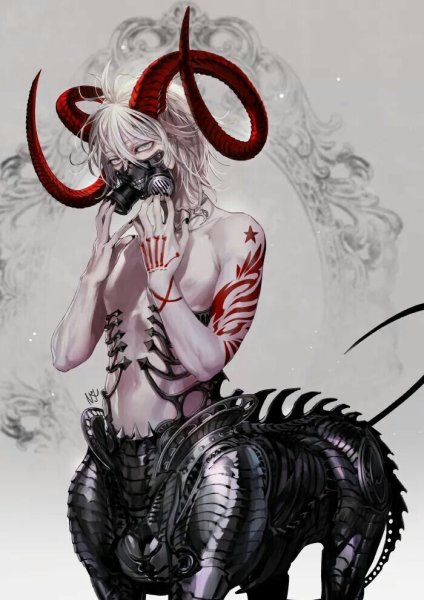 Ламия демон черная коза