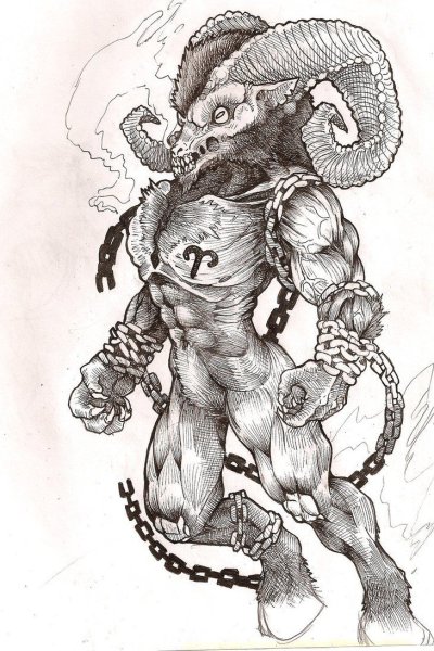 Козерог эскиз