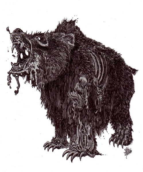 Медведь с сигаретой