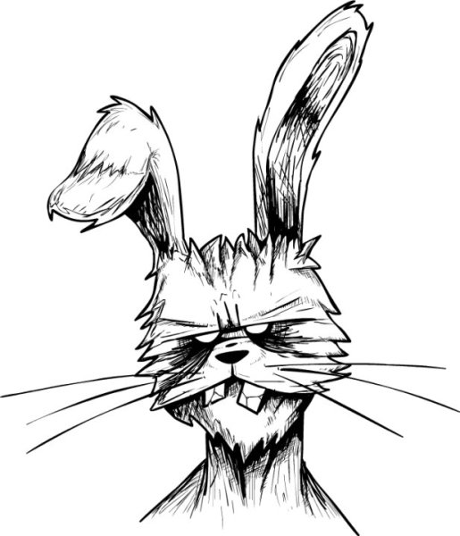 Пасхальный заяц страшный