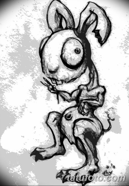 Страшный заяц из мультика