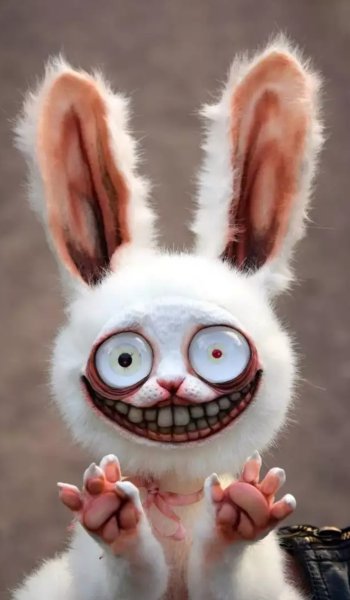 Страшные картины кролика