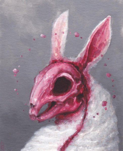 Заяц мультяшка страшный