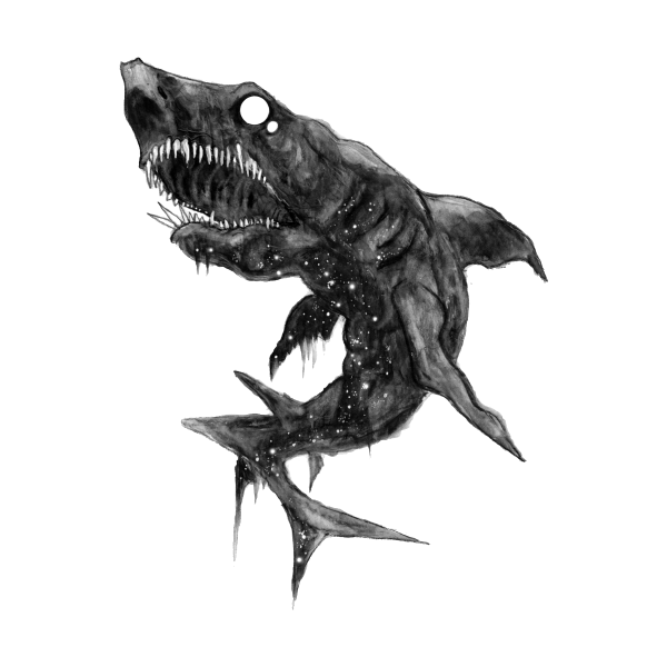 Акула набросок