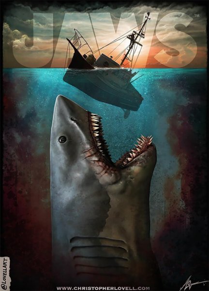 Акула рисунок