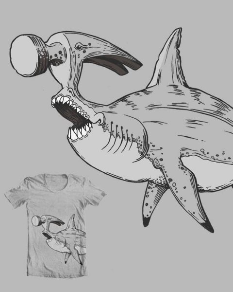 Акулья пасть арт