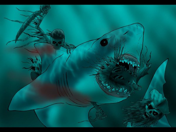 Пиранья раскраска для детей