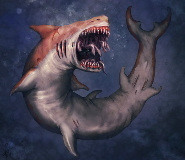 Акула эскиз