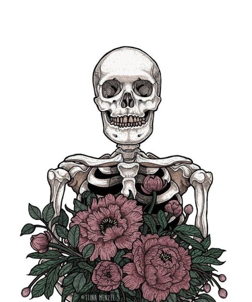 Завядшие цветы эскизы