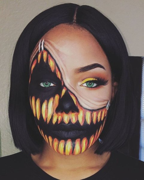 Грим для Хэллоуина страшный