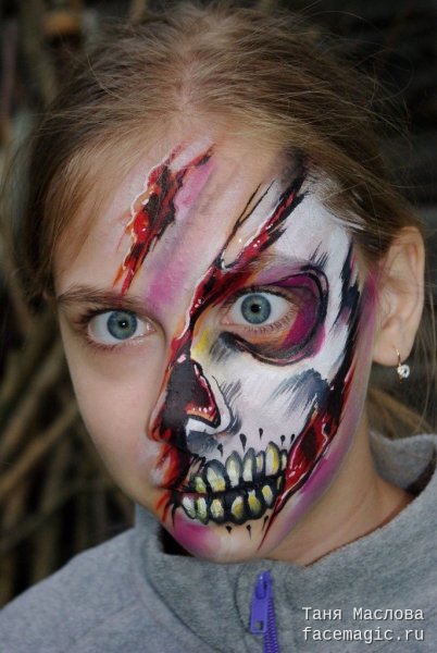 Клоунский макияж страшный