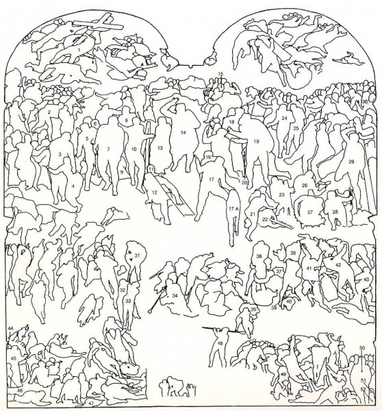 Страшный суд раскраска