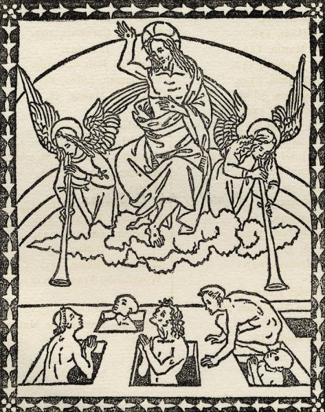 Раскраски недели о страшном суде