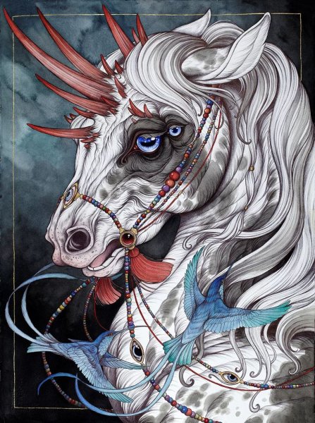 Скелет единорога