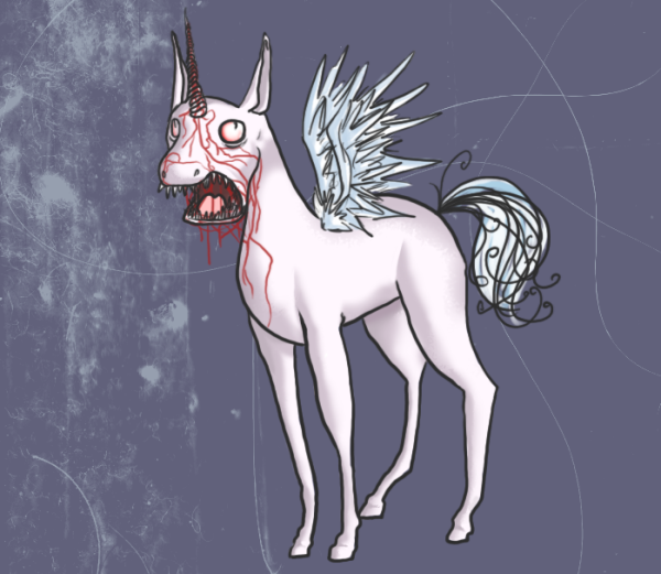 Единорог набросок
