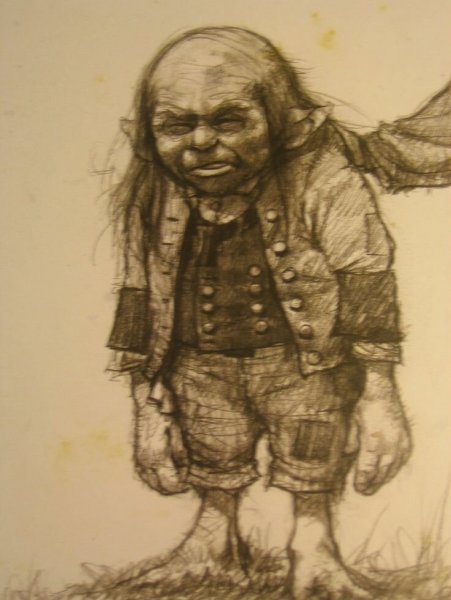 Гномик карандашом