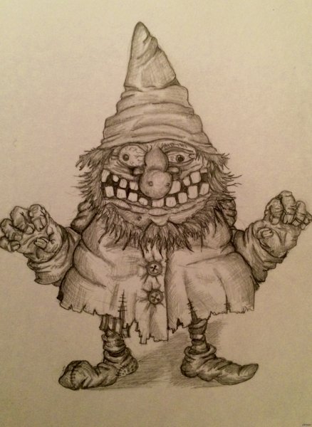 Тату злой Гном