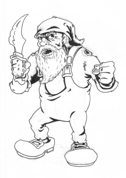 Гномы карандашом