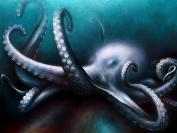 Гигантский осьминог Кракен Эстетика