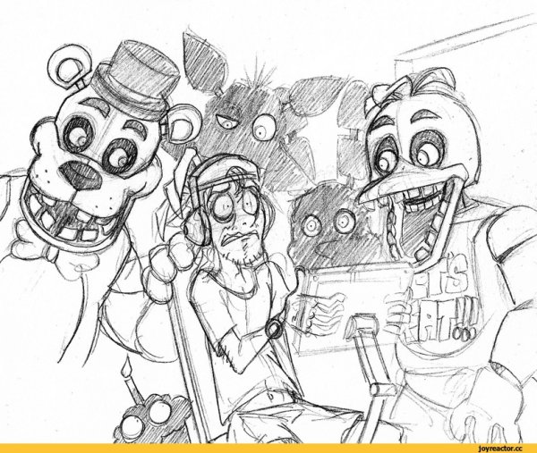 Раскраски АНИМАТРОНИКОВ