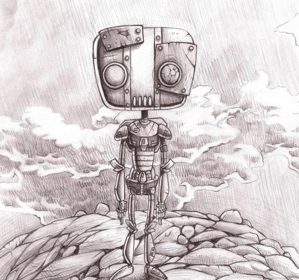 Робот монстр раскраска