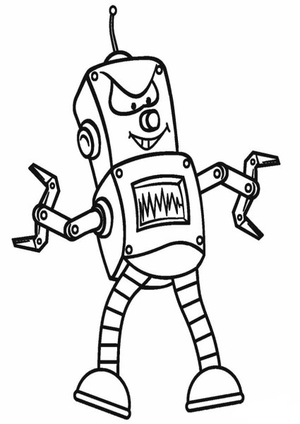 Раскраски для мальчиков боевые роботы