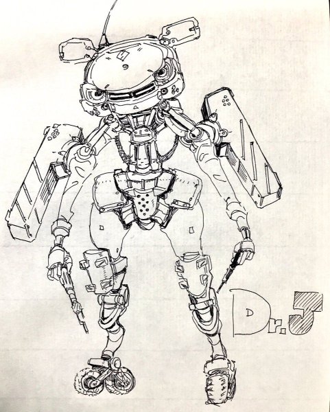 Фото нарисованных роботов