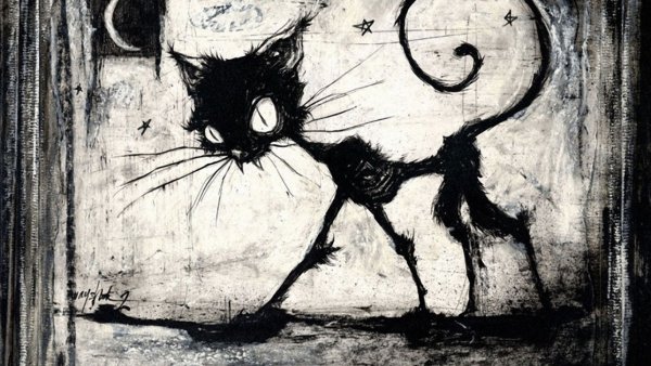 Кот тим Бертон