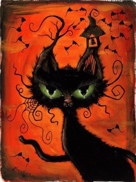 Черный кот дьявол