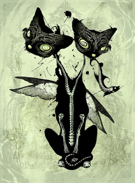 Черный кот и призраки