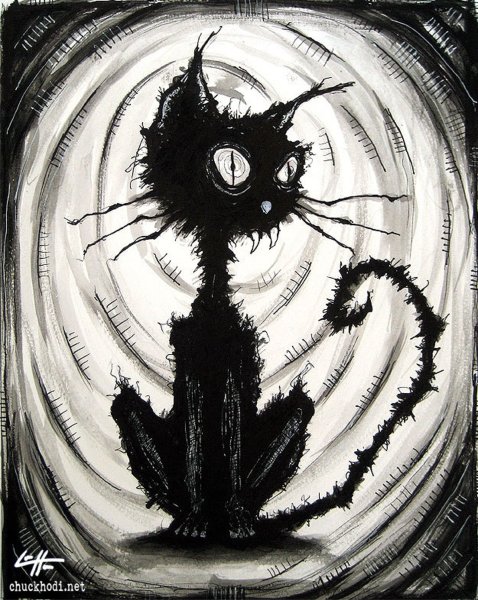 Злой черный кот