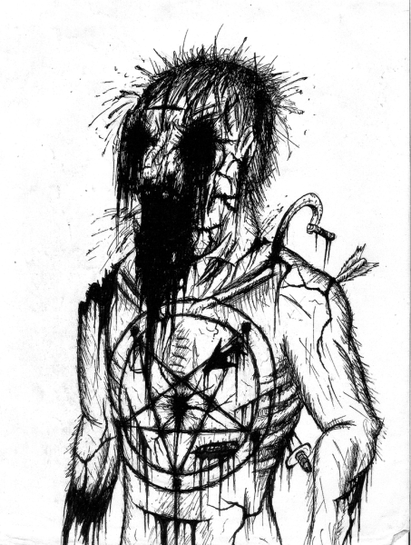 Необычные страшные рисунки