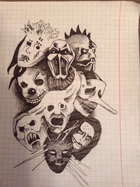 Тату слипкнот эскизы