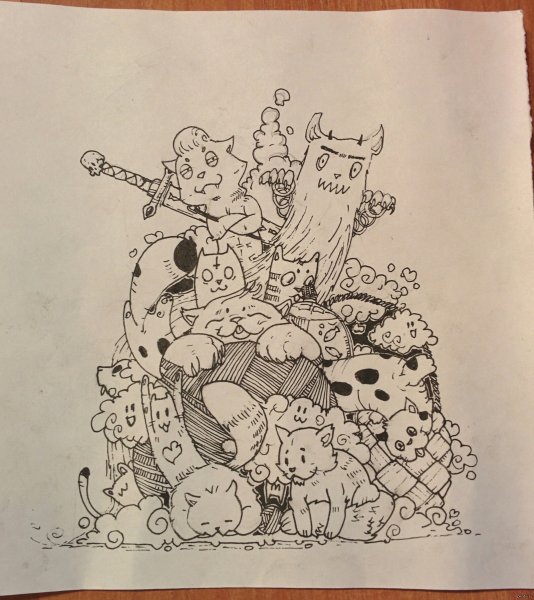 Рисунки в скетчбук сложные