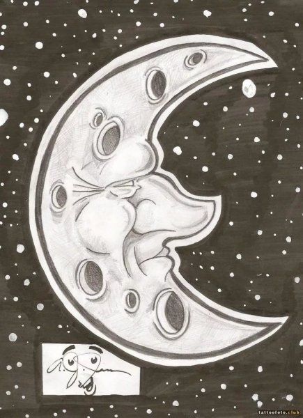 Солнце и Луна раскраска