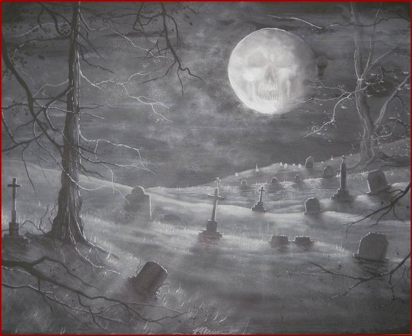 Учимся рисовать луну