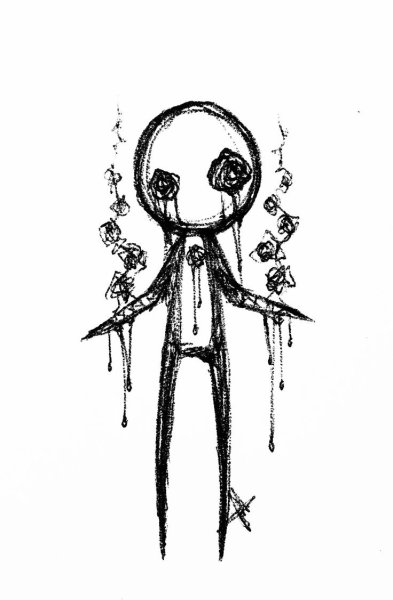 Страшные рисунки для срисовки