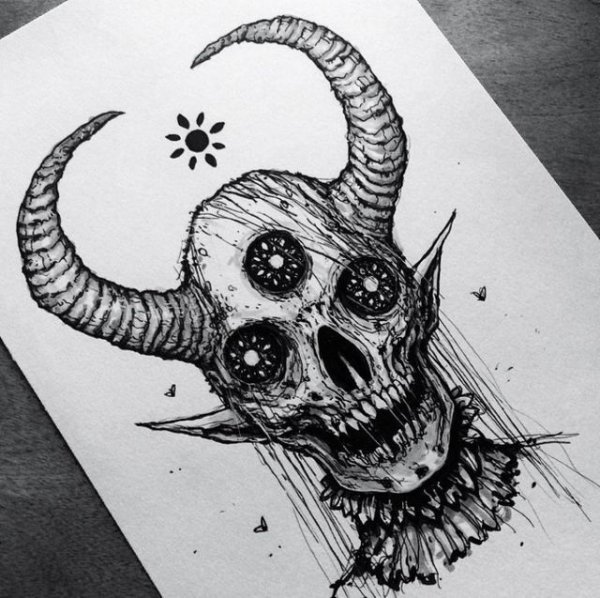 Ужасные рисунки карандашом