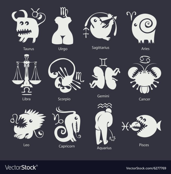 Шон Косс рисунки знаки зодиака