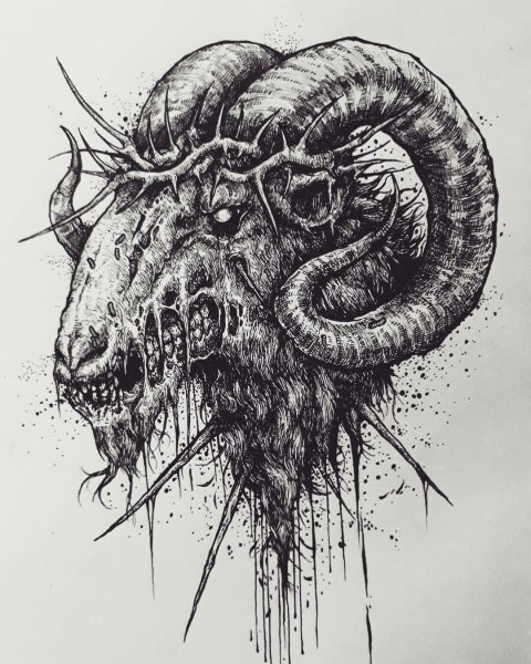 Эскизы тату Aries Овен