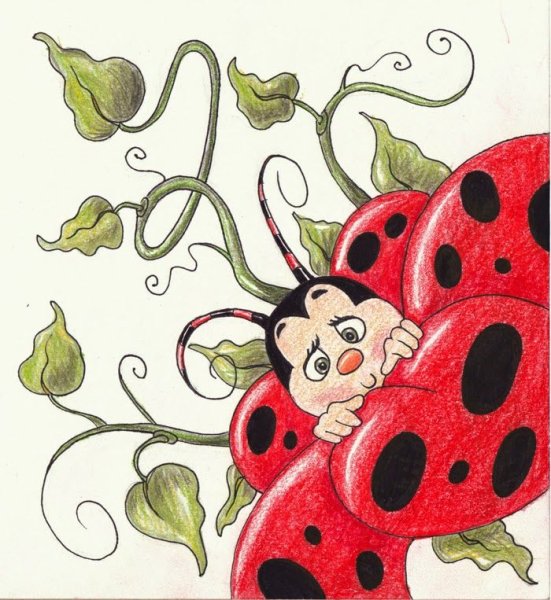 Божья коровка узор