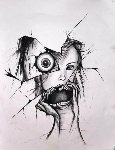 Страшные рисунки карандашом